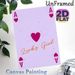 Ace Of Hearts & Lucky Girl Painting Poster, Soft-hued Playful Heart-adorned Poster, Charming Uplifting Decor Ideal For Bedroom, Living Room_maomaolike.com
