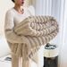 Double Layer Rabbit Hair Ultra Soft Thick Reversible Throw For Sofa Nap Travel Luxury Coral Fleece Gift Blanket_maomaolike.com