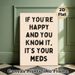Humorous Quote Painting Poster, Minimalist Bold Typography Poster, Lighthearted Witty Message Ideal For Bedroom, Living Room Or Home Wall Decor_maomaolike.com