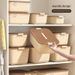 Desktop Snacks Miscellaneous Fruit Basket With Handle And Lid Plastic Home Clothing Storage Organizer Box_maomaolike.com