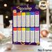 Division Math Painting Poster, Vibrant Color-coded Division Chart Poster, Practical Division Learning Reference For Study Room, Learning Space_maomaolike.com