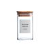 18 PCS Square Seasoning Jar Pepper Seasoning Bottle Pepper Powder Bottle 240ml Bamboo Wood Glass Seasoning Tank Square Spice Bottle_maomaolike.com
