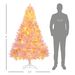 6' Tall Prelit Christmas Tree Douglas Fir Artificial Christmas Tree With Realistic Branches, 250 Warm White LED Lights And 1000 Tips_maomaolike.com