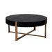 Modern Handcraft Drum Coffee Table 31.5 Inch Round Coffee Table For Living Room,Small Coffee Table With Sturdy Pedestal_maomaolike.com
