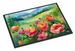 Iowa Wild Prairie Roses In Watercolor Doormat Front Door Mat Indoor Outdoor Rugs For Entryway, Non Slip Washable Low Pile, 24H X 36W_maomaolike.com