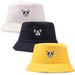 Hot Sale 2024 New Dog Embroidered Outdoor Shadow Woman Breathable Men Universal Double-Sided Golf Bucket Hat Fisherman Cap_maomaolike.com
