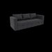 Livelylodge Modular 3-Seat Sofa With Wooden Frame And Pull-Out Bed, Convertible Sectional Sofa For Living Room, Available In Black, White, And Gray 85" L X 30.5" W X 34" H._maomaolike.com