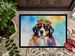Bernese Mountain Dog Hippie Dawg Doormat Front Door Mat Indoor Outdoor Rugs For Entryway, Non Slip Washable Low Pile, 24H X 36W_maomaolike.com