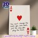 Ace Of Hearts Themed Painting Poster, Minimalist Poker-Inspired Graphic With Motivational Quote Poster, Inspirational Design To Foster Positive_maomaolike.com