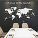XS To L Size World Map Mirror Sticker European Version Acrylic Self-Adhesive Office Corporate Culture Wall Decal_maomaolike.com