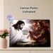 Good Vs Evil Arm-wrestling Painting Poster, Dramatic Mythical Confrontation Scene Poster, Striking Visual Contrast Ideal For Home Wall Decor_maomaolike.com
