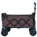 Expandable Dual-Layer Utility Wagon With 100% Extra Space - Grocery Cart For Camping, Shopping, Sports, Gardening, Fishing, Supports 225lbs, Brown_maomaolike.com
