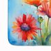 Gerbera Daisies In Watercolor Memory Foam Kitchen Mat Machine Washable Anti-Fatigue Mat Cushion Comfort Bath Mat Or Kitchen Rug_maomaolike.com