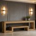 Center TV Stand, Vintage Entertainment Center Media Console Stand_maomaolike.com