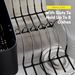 Sweet Home Collection 2 Piece Dish Drying Rack Set Drainer With Utensil Holder Simple Easy To Use Fits In Most Sinks, 14.5" X 13" X 5.25", Black_maomaolike.com