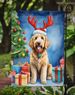 Goldendoodle Christmas Reindeer Garden Flag Mailbox Flag Decorative Yard Flag Banner Outside Patio Artwork Yard Flower Beds, Garden Size, Multicolor_maomaolike.com