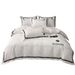 Black Washed Cotton Four-Piece Set Brushed Light Luxury High-End Feel Duvet Cover Naked Sleep Bed Sheet Summer_maomaolike.com