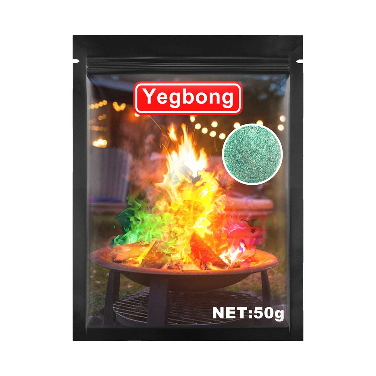 Yegbong Campfire Color Changing Powder, Patio Campfire Powder Party Beach Party Atmosphere Setting_maomaolike.com