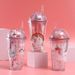 creative cartoon double layer plastic straw cup student summer couple casual plastic ice cup gift wholesale_maomaolike.com