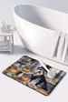 Schnauzer Fall Kitchen Pumpkins Memory Foam Kitchen Mat Machine Washable Anti-Fatigue Mat Cushion Comfort Bath Mat Or Kitchen Rug_maomaolike.com