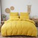 Plain Color Cut Flower Wave Shape Craft Diamond Shape Three Piece Set Duvet Cover Full Size_maomaolike.com