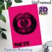 Surreal Eye-in-Lip Art Painting Poster, Bold Pink-toned Retro Graphic Poster, Unique Artistic Decor Piece, Suitable For Bedroom, Living Room And Music_maomaolike.com