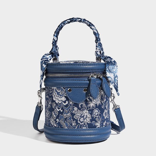 High-Quality Luxury Embroidered Patchwork Handbag Cylinder Chinese Style Versatile Fashion Commuter Shoulder Crossbody Bag_maomaolike.com
