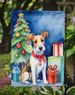 Fox Terrier Christmas Reindeer Garden Flag Mailbox Flag Decorative Yard Flag Banner Outside Patio Artwork Yard Flower Beds, Garden Size, Multicolor_maomaolike.com