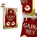 Gajra Rey Traditional Indian Festival Painting Poster, Rich Red-toned Ornate Ethnic Decorative Poster, Vibrant Cultural Design With Floral Garlands_maomaolike.com