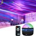 Lampu Projektor Cahaya Utara 7 Mod, Auto Berputar Bintang & Bulan LED, Lampu Suasana Romantis Hias Bilik Tidur, Kuasa USB Mudah Alih_maomaolike.com