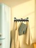 Beach-Themed Wall-Mounted Metal Towel Rack With 8 Hooks Perfect For Pool Towels_maomaolike.com