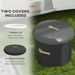 Cold Plunge Tub, Portable Ice Bath Cold Water Therapy Tub With Thermo Lid, For Athletes Recovery, Black_maomaolike.com
