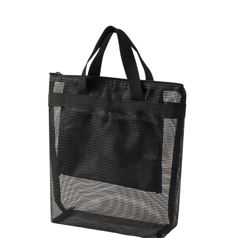Summer New Mesh Beach Portable Storage Travel Toiletry Large Capacity Shopping Bag_maomaolike.com