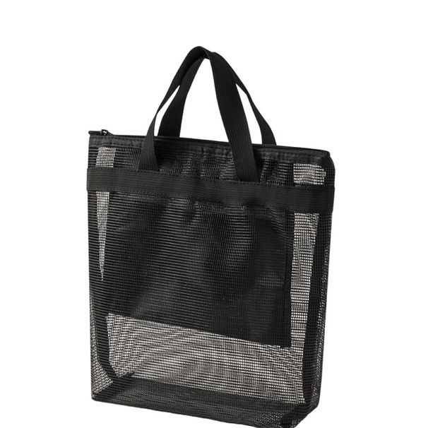 Summer New Mesh Beach Portable Storage Travel Toiletry Large Capacity Shopping Bag_maomaolike.com
