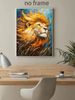 Lion In European And American Oil Painting Style, Rendered With Bold Brushstrokes, Home Décor Artwork, Living Room Feature Wall Decoration._maomaolike.com