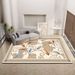 Living Room Rug,Large Rug,Oversized, Gold Leaves Design,Bedroom Rug,Soft And Thick, Machine Washable, Thickened Rug, Bedside Rug,Decorative Indoor Rug_maomaolike.com