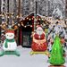 8 Christmas Aluminum Foil Balloons, Santa Claus Snowman Gingerbread Man Tree Polyester Film Balloons, Three-dimensional Christmas Balloon Decorations For Christmas New Year Party Decoration Supplies_maomaolike.com