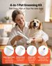 Dog Clippers For Grooming, 4 In 1 Dog Grooming Kit, Low Noise, Rechargeable Pet Shaver With 6 Combs & 4 Detachable Blades, Waterproof Cordless Pet Hair Trimmers Nail Grinder Set For Dogs Cats_maomaolike.com
