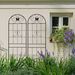 2 Pack Metal Garden Trellis 71" X 19.7" Rustproof Trellis For Climbing Plants Outdoor Flower Support Black_maomaolike.com