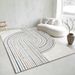 Living Room Rug Large Size Gorgeous Gold Frame Design Bedroom Rug Plush Thickened Machine Washable Thickened Underlay Interior Decorative Rug_maomaolike.com