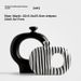 Creative Retro Black And White Striped Ceramic Vase High-end Flower Arrangement Model Living Room Decoration_maomaolike.com