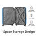 3-Piece Lightweight ABS Hardshell Luggage Set (20", 24", 26") In Deep Blue With Spinner Wheels, TSA Lock, And Adjustable Telescopic Handle - Durable Travel Suitcases_maomaolike.com
