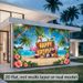 Tropical Hawaii Happy Birthday Banner - 2D Flat Polyester Backdrop, Wall Hanging Photo Props, Party Decor_maomaolike.com