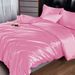 New Solid Color Satin Silk Four-Piece Set European And American Simple Sheet Bed Skirt_maomaolike.com