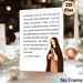 St. Clare Of Assisi Religious Quote Painting Poster, Serene Faith-inspired Graphic Poster, Inspirational Spiritual Message Suitable For Home, Prayer_maomaolike.com