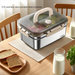 Stainless Steel With Lid, Lunch Sealed Food Container, Refrigerator Storage Box, Fruit Bento Box_maomaolike.com