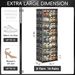 8 Tiers 16 Pairs Hard Plastic Shoe Storage Organizer Cabinet For Entryway, Large Stackable Collapsible Sneaker Shoe Box Organizer For Closet, Portable Folding Shoe Cabinet With Doors, Black_maomaolike.com