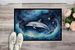 Dolphin In A Starry Sea Doormat Front Door Mat Indoor Outdoor Rugs For Entryway, Non Slip Washable Low Pile, 24H X 36W_maomaolike.com