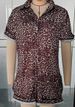 New Women's print holiday style lapel design shirt shorts suit women_maomaolike.com