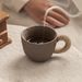 Handmade Coffee Made Of Old Clay, Japanese Niche Design Ceramic Cup, Wabi-sabi Style Mug, Latte Cup_maomaolike.com